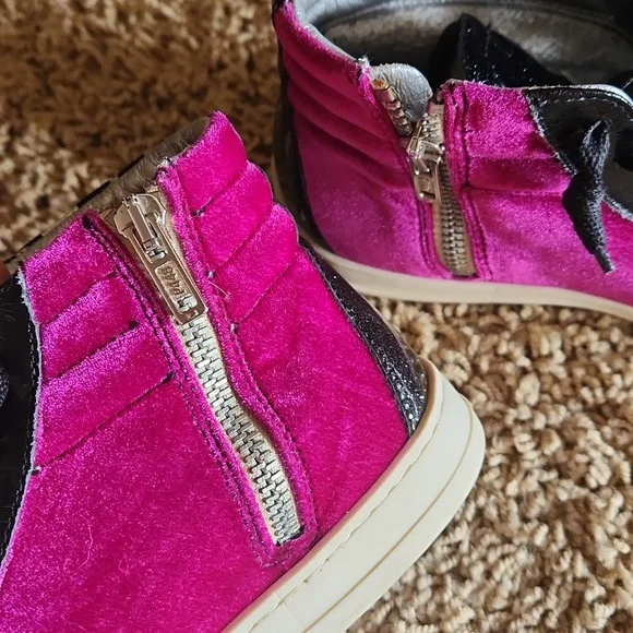 P448 Made In Italy Stylish Women's Leopard Print High-Top Sneakers With Zippers - Picture 11 of 16